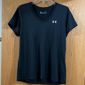 Under Armour Women's Black V-Neck Tee